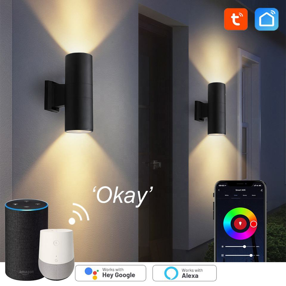 Outdoor Power Point Zigbee - Lampe murale extérieure intelligente ZigBee/WiFi RGBCW