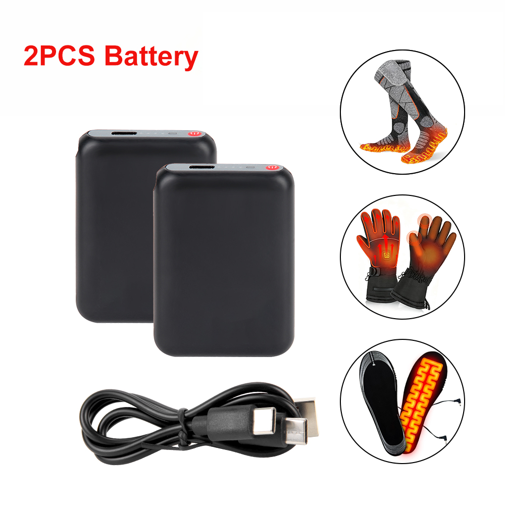 Outdoor Powerbank - Batterie 5V 6000mAh pour chaussettes chauffantes,