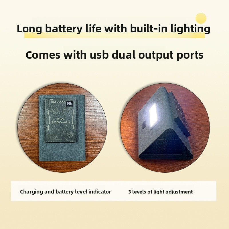 Chargeur solaire pliable, batt - Outdoor Powerbank avis et prix